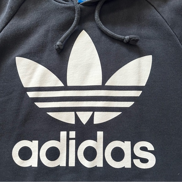 Adidas Black Pullover Hoodie Small - Picture 3 of 10
